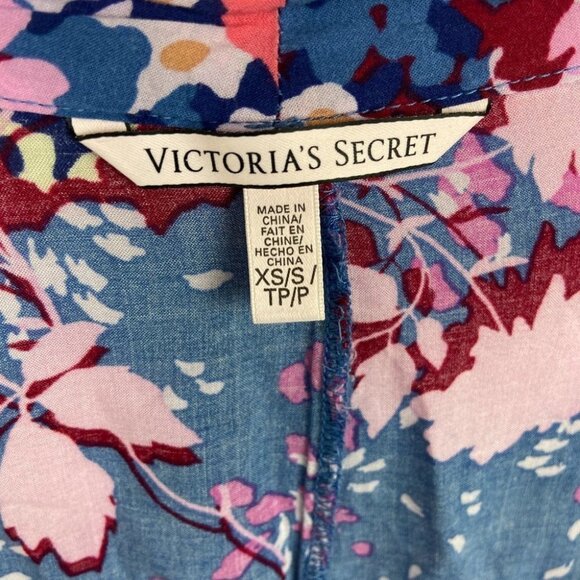 VICTORIA Secret Bohemian Print floral Kimono Kaftan Beach Cover Up Top Oversized - Picture 4 of 11